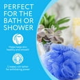 thumbnail image 3 of Eco-friendly Mesh Bath and Shower Sponge - Loofah- Poof [Multicolor 6-pack], 3 of 10