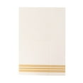 Efavormart 20 Pack White Gold Soft Linen-Like Paper Napkins With Gold ...