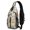 Thanksgiving Cute Turkey Pumpkin Pie Pattern, variant on Thanksgiving Blue Pilgrim Hat Turkey Pumpkin Sling Backpack, Cycling Sling Bag with Earphone Port, Multi Pocket Design Gift Ideas for Travel Shopping