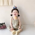 thumbnail image 6 of Mercatoo Kids Girls Floral Suspender Sleeveless Jumpsuit Toddler Holiday Outdoor Beach Bodysuit Baby Girl Summer Romper Clothes, 6 of 9