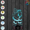 thumbnail image 3 of 3D Optical Illusion Night Light - 7 LED Color Changing Lamp - Cool Soft Light Safe for Kids - Solution for Nightmares - ATTOE s Tie Fighter, 3 of 5