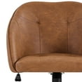 thumbnail image 3 of Yaheetech Modern Faux Leather Desk Chair for Home Office,Retro Brown, 3 of 8