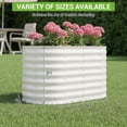 thumbnail image 3 of Galvanized Steel Oval Garden Bed, Tool-Free Assembly, Open-Bottom Planter Box with Deep Root Space for Vegetables, Flowers & Herbs, 3 of 6