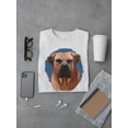 thumbnail image 3 of Boerboel Blue Background T-Shirt Men -Image by Shutterstock, Male Small, 3 of 4