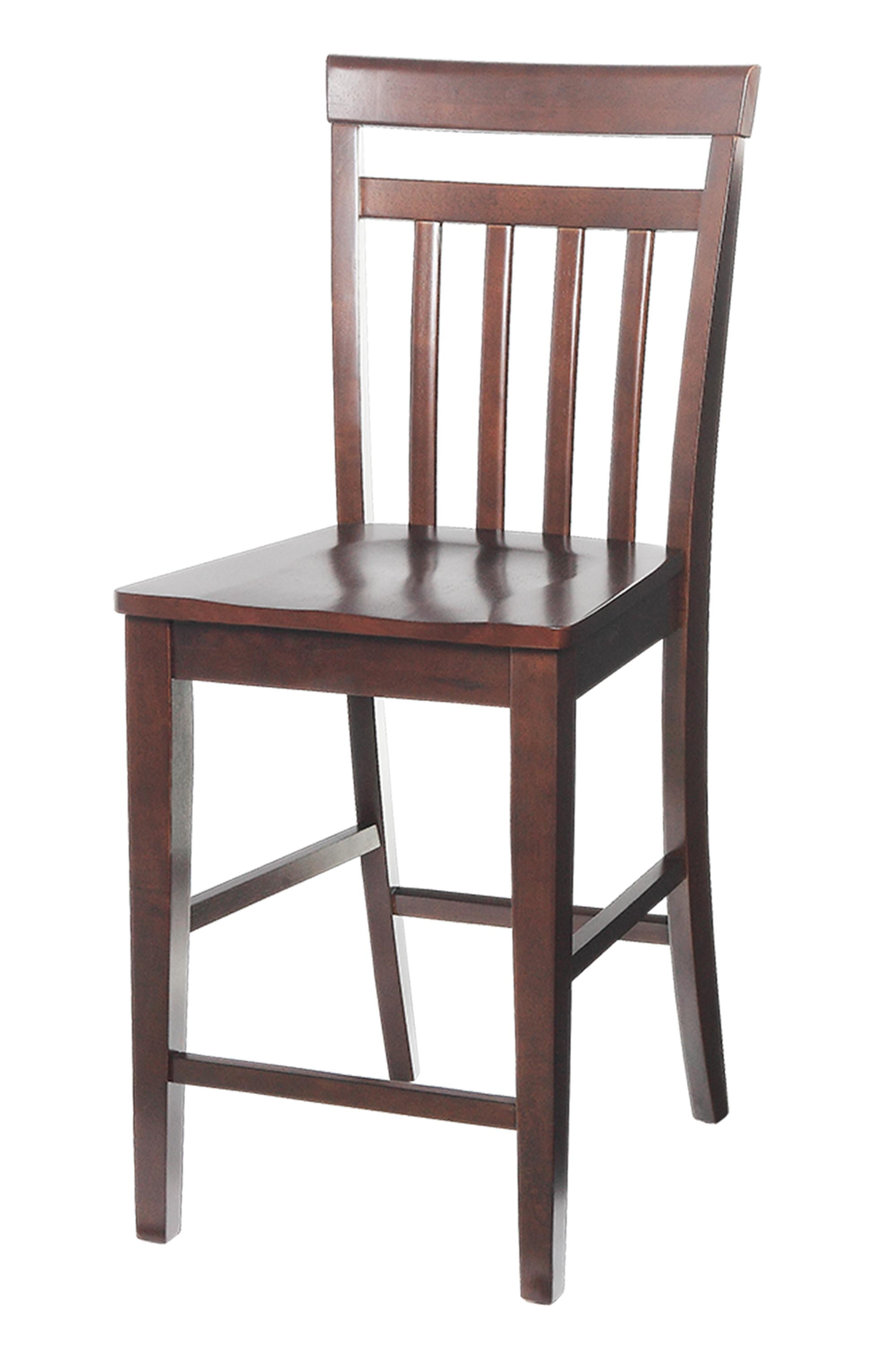 Sturdy Dining Chairs Counter HeightFinishMahogany,Quantity6 Piece