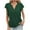 Green, variant on Tumotour Summer T-Shirt For Women Buttons Short Sleeve V-Neck Tunic Tops Casual Solid Color Loose Activewear T-Shirt Wicking Yoga Top