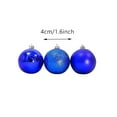 thumbnail image 2 of SuoKom Christmas Balls, 24Pcs 1.6 Inch Blue Christmas Balls Hanging Ornaments Shatterproof Delicate Baubles Set, for Home Holiday Party Xmas Tree Decoration Gifts, 2 of 6