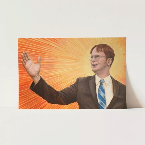 Kna Prints - The Office Dwight Schrute Messiah Dictator Michael Scott Wall Art Poster Print - Kir 8151, UNFRAMED-8x12