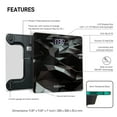thumbnail image 3 of DUKAP LIFE Unique Digital Bathroom Body Weight Scale with LCD Screen Display - Black Design, 3 of 6