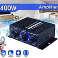 thumbnail image 4 of Amplificador de potencia de audio estéreo HiFi inalámbrico AK-170 200W + 200W con entrada RCA, 4 of 9
