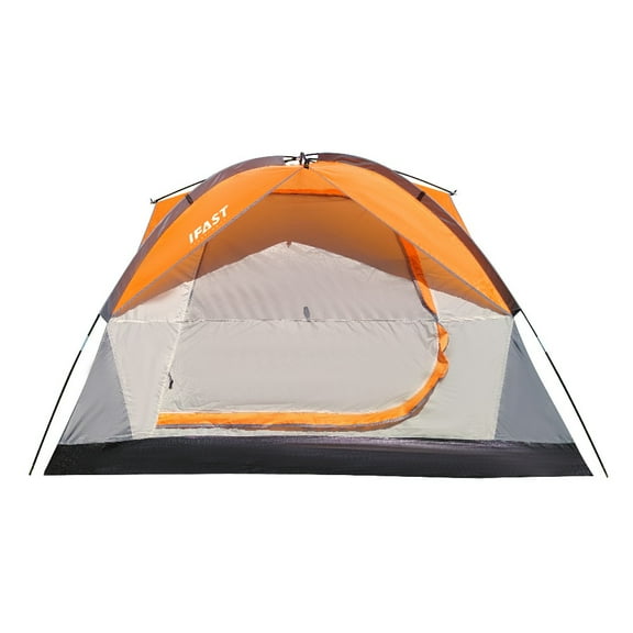 2-6 Person Family Camping Tent - Waterproof, Windproof Double Layer Outdoor Gear with Mesh Windows, Portable & Easy Setup for All Seasons Adventures