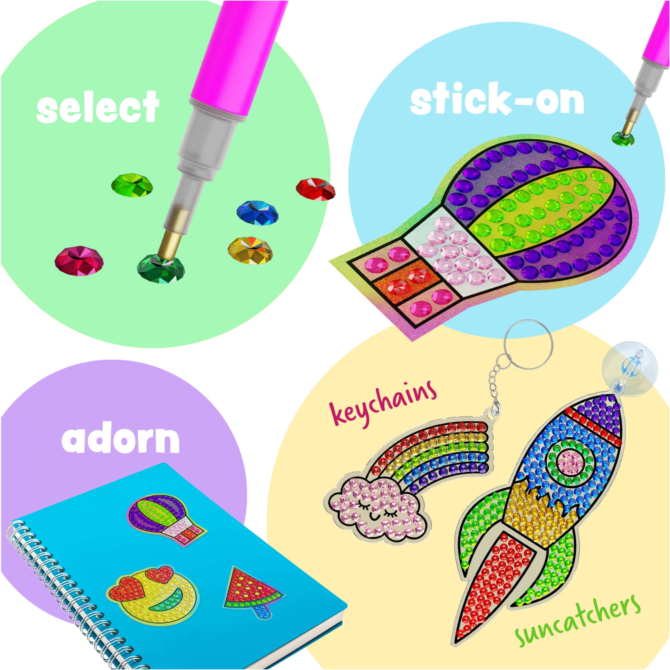 Gem Painting Kit for Kids - Diamond Art Kit - Crafts Kit for Kids Ages 6-12 Years - Birthday Gifts for Girls & Boys