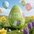 thumbnail image 6 of CREATITOY Easter Inflatable PVC Egg Outdoor Yard Garden Decor Blow-Up Egg Toy for Holiday Party, 6 of 7
