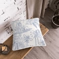 thumbnail image 3 of Velvet Decorative Throw Pillow Covers Set of 2, Soft Square Cushion Cover with Invisible Zipper Vintage Sketch Ethnic Style Printing, 20"x20", 3 of 7