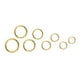 thumbnail image 3 of 200 unids 12x10mm Golden Spring Anillos Bolsa Hebilla Dividir Círculo de acero inoxidable Llaveros Anillos, 3 of 6