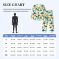 thumbnail image 4 of Honeii Cute tractor and vehicle Pattern Mens Pajamas Set,2pcs Men's Lounge Long Sleeve Sleep Shirt and Pajama Bottoms Sleepwear Set,Mens Pjs Sets-X-Large, 4 of 7
