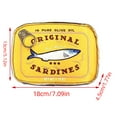 thumbnail image 5 of YIEMEEN Makeup Bag Toiletry Bag with Zipper Canned Sardines Shape Makeup Organizer Bag, 5 of 19