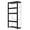 Black, variant on Bamboo Wall Blanket Ladder, 4-Tier Towel Racks, Blanket Holder with Anti-Slip Construction Home Decor, Decorative Blanket, Quilt, Towel, Scarf Ladder Shelves for Bathroom, Living Room, Bedroom, Black