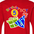 thumbnail image 4 of Inktastic Birthday Boy 5th Birthday Long Sleeve Youth T-Shirt, 4 of 5