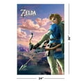 thumbnail image 2 of The Legend Of Zelda: Breath Of The Wild - Gaming Poster (Link / Hyrule Landscape) (Size: 24" x 36"), 2 of 3