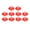 Red, variant on Xirurus 10-Piece 3.94" / 10cm Soccer Disc Cones High Flower Mouth Large Marker Training Corner Obstacle Disc Set For Football Practice And Outdoor Sports Drills - Green