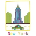 thumbnail image 2 of Edwins, Hugo 15x18 White Modern Wood Framed Museum Art Print Titled - New York III, 2 of 4