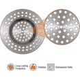 thumbnail image 3 of Tapón de colador para fregadero, 4 piezas de acero inoxidable para cocina, bañera, baño y fregadero., 3 of 5