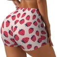 thumbnail image 2 of Naloa Strawberry Biker Shorts for Women Seamless Scrunch Short Women’s Yoga Shorts for Gym Running Sport Shorts - X-Large, 2 of 9