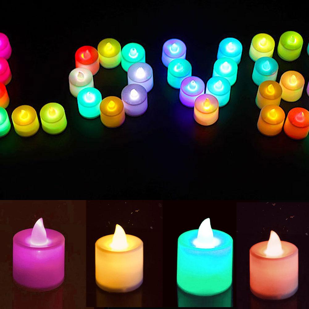 Rechargeable Tea Light Moving Flicker Flameless Led with Timer Candles B7K NEW M2F9