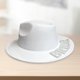 thumbnail image 3 of Sombrero de vaquera occidental de tela de fieltro para decoración de Halloween y bodas, color blanco Novia, 3 of 7