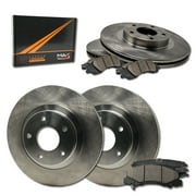 Max Brakes Front & Rear Premium OE Rotors and Ceramic Pads Brake Kit | KT053643-2