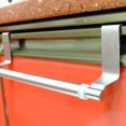 thumbnail image 4 of Stainless Steel Towel Rack Single Pole Towel Shelf Door Back Telescopic Rod Hanging Rack Cabinet Storage Rack Multi-purpose Hanger Silver, 4 of 8