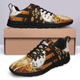 thumbnail image 4 of Golden Retriever Happy Halloween Running Shoes Sneakers Mesh Black Size 4, 4 of 5