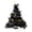 A002- B, variant on Mini Artificial Christmas Tree 1 Piece Purple Tinsel Tabletop Christmas Tree for Holiday Party Decor
