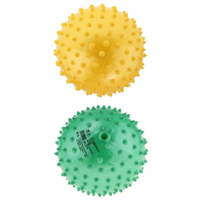 HILABEE Balle Sensorielle de Massage Gonflée en PVC 2x6 Pouces Jouet pour Bébé