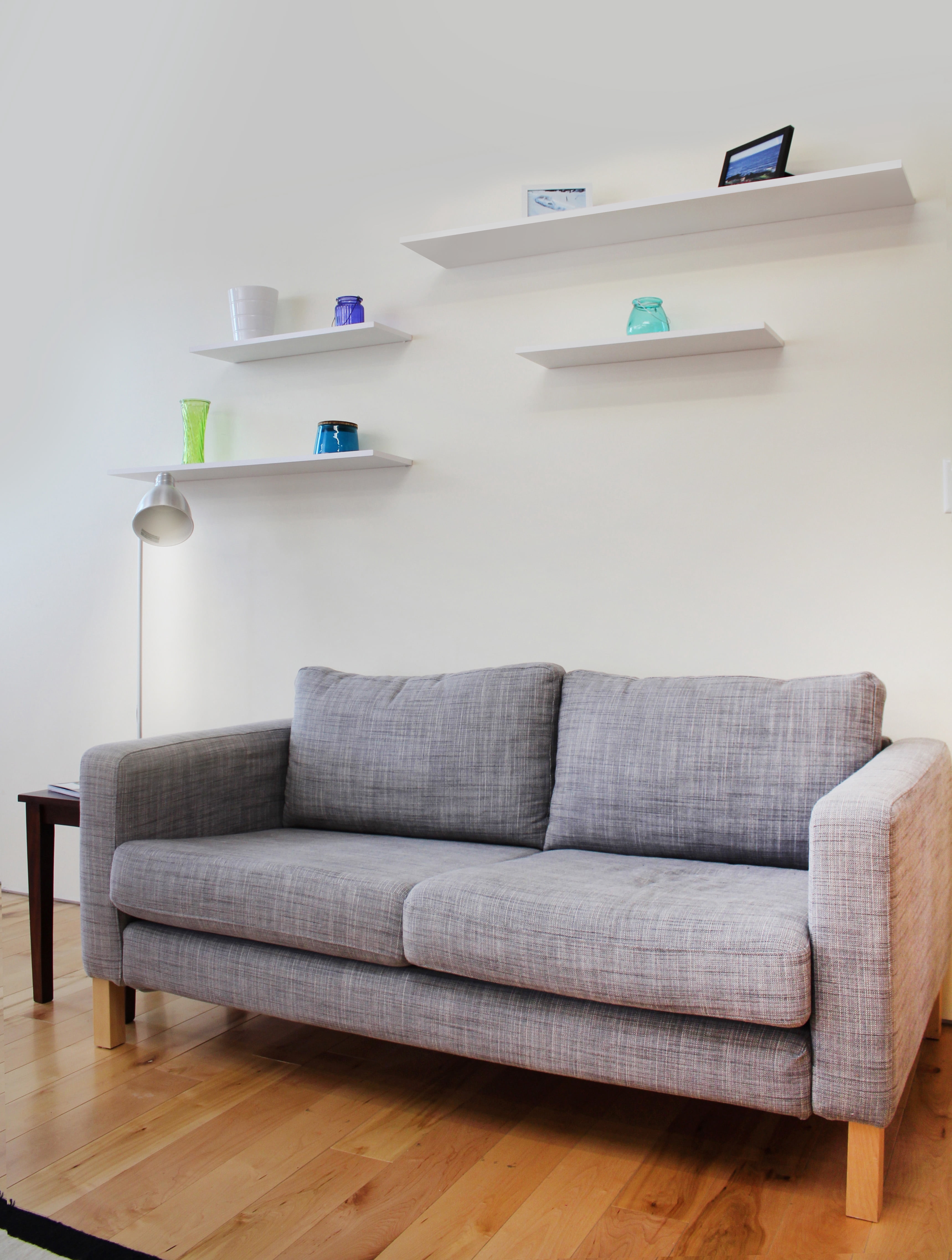 Delta Floating Shelves Modern 10"x48" White (2 Count)