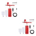 thumbnail image 2 of fastboy Kit de Compresseur d'Air Portable pour Aérographe, Peinture par Pulvérisation Efficace, Mini Rechargeable Rouge 1.49x5.1x5.7 Pouces 2Ensemble, 2 of 6