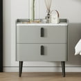 thumbnail image 2 of Jopath Nightstand with 2 Drawers,Modern Marble Beside Table End Table for Bedroom,Gray, 2 of 7