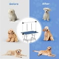 thumbnail image 2 of 42in. Foldable Dog Grooming Table with Adjustable Height Arm for Home Pet Bathing in Blue, 2 of 8