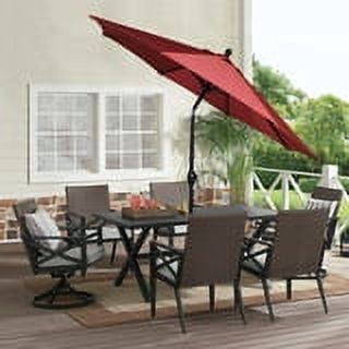 coral coast 9 ft steel market patio umbrella Sun-Ray 9 ft. Round 8-Rib Steel Market Patio Umbrella in Grey