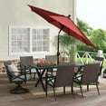 thumbnail image 7 of (2 pack) Better Homes & Gardens 9ft Red Solid Print Round Tilting Crank Patio Umbrella, 7 of 7