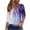 Multicolor-Shirts, variant on Jsaierl Tops for Women 3/4 Sleeve Casual V Neck Shirts Dressy Print Petite Hollow Out Blouses Workout Vacation Tunic Top S-2XL