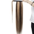 thumbnail image 3 of MY-LADY Women Clip in Ponytail Thick 100% Remy Human Hair Extensions Warp Around One piece Hairpiece Straight, 3 of 9