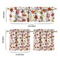 thumbnail image 6 of Rod Pocket Kitchen Curtain Set 3-Piece, 27.5x36 Inch Valance & Tier Drapes, Polyester Pongee Cafe Curtains for Living Room, Bathroom, Farmhouse Rustic Country Window Treatments., 6 of 6