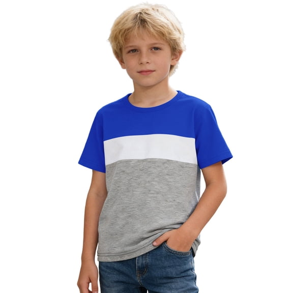 Toddler T-Shirts For Boys Casual Crewneck Long Sleeve With Comfortable Blend For Daily Wear And Play Going Out Tops Size 4-5T