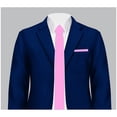 thumbnail image 4 of Solid Tie | Slim Size 2.5" Adult Necktie | Corbata Rosa Delgada, 4 of 4