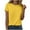 Yellow, variant on Womens Summer Short Sleeve Round Neck Basic Tees - Casual Fashion Loose Fit Cotton Blend T-Shirts for Women
