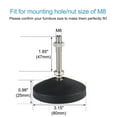 thumbnail image 7 of M8 x 50 x 80mm Machine Leveling Feet Adjustable Leveler Leg Anti-slip Floor Protector for  Shelves 4pcs, 7 of 7