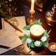 thumbnail image 4 of Wreath Simulation Flowers Peony Candlestick European Holiday Decorations Wedding Desktop Home Decoration, Peony Candlestick Wreath Simulation Flowers, European Holiday Decorations Wedding, 4 of 7