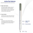 thumbnail image 5 of Stylus Pen for HP Envy X360 17-AE 15-BP 15-BQ, Pavillion X360 11m-AD 14M-BA 15-BR, Spectre X360 13-AC 15-BL Silver, 5 of 5